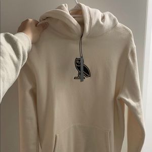 Unisex size small cream OVO hoodie w tags